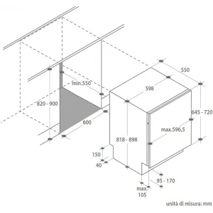 LAVE VAISSELLE ENCASTRABLE CANDY CDI1L38/T