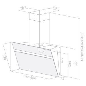 Hotte Design Vitro - F911B