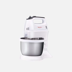 Batteur avec Bol MOULINEX 300W - 3.5L - Gris & Inox  HM3121B1