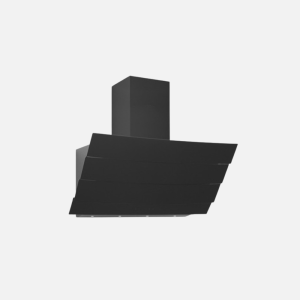 Hotte décorative SILVERLINE 90cm Verre Noir