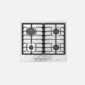 Plaque à gaz SILVERLINE 60cm 4 feux Inox (AS5380X01)