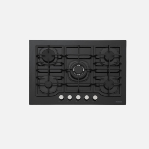Plaque à gaz SILVERLINE 75cm 5 feux Noir