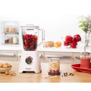 BLENDER MOULINEX LM422125 600 WATTS + MOULIN - BLANC