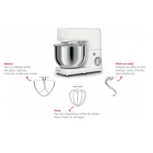 ROBOT PÂTISSIER MASTERCHEF MOULINEX 800W - BLANC