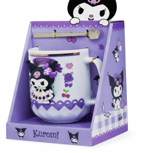 Verre Kuromi + cuillère assortie
